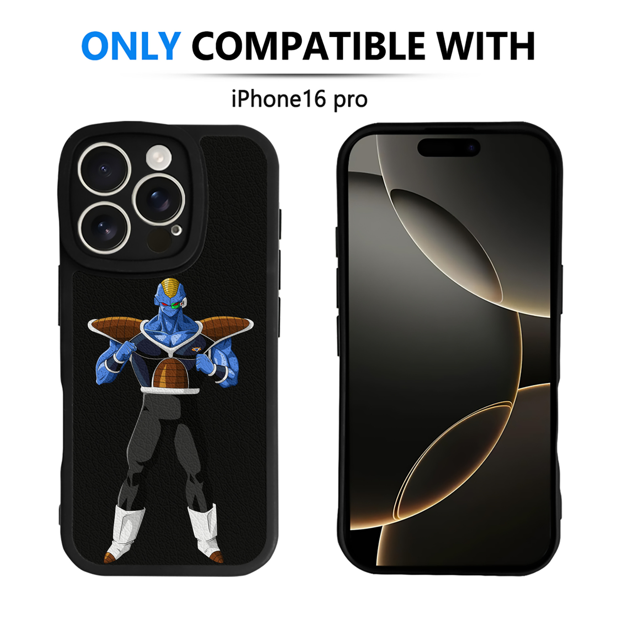 （画像用） ドラゴンボール DRAGON BALL 【iPhone 16シリーズ対応】シリコンスマホケース（レザー調） 材質：シリコン